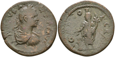 Римская Империя, Провинция Галатия, Писидия, Кремна AE 198 - 217 Каракалла, IMP M AVR ANT P F AVG, бюст император / GEN COL CREM, гений города перед алтарем ( R ) SNG von Aulock 5093; SNG BN 1499 бронза 1100-6-63