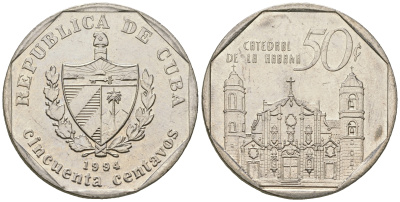 Куба 25 сентаво 2002 площадь в Тринидаде KM 577.2, JMA MC21, Schoen 715 сталь плакированная никелем  UNC  4448-914
