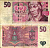 ЧЕХИЯ 50 КРОН 1997 СЕРИЯ Е Pick 17 бумага 7205-50-3-1