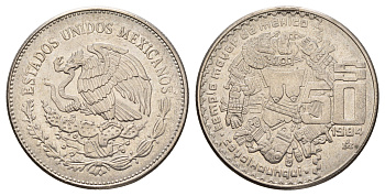 Мексика 50 песо 1984 KM 490 медно-никель 58-1014
