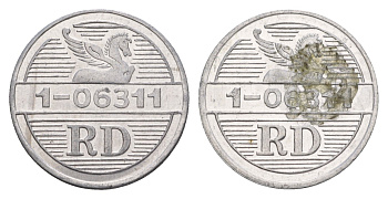 Европа жетон пегас, диаметр 22 мм, вес 1 гр алюминий 4656-442