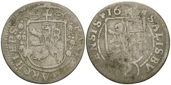 АВСТРИЯ, ЗАЛЬЦБУРГ 2 КРЕЙЦЕРА 1923-1637 KM 86 серебро 99-1015