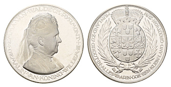 Нидерланды медаль из серии история Нидерландов - Эмма - супруга Виллема III первая половина XX века Munland Zu Groot in Alles Waarin Ook Een Klein Land Groot Kan Zun (Наша страна будет велика во всем, в чем может быть велика даже маленькая страна), диамет