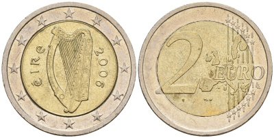 Ирландия 2 евро 2006 KM 39 биметалл 4148-621