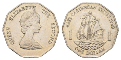 Восточные Карибы (Организация Восточно-карибских государств) 1 доллар 1989 KM 20 медно-никель 4663-734
