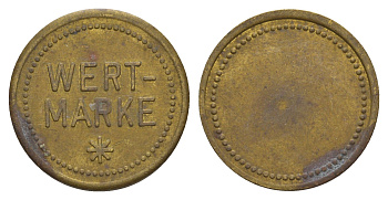 Германия игровой жетон диаметр 23 мм, вес 5,1 гр латунь 4656-421