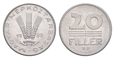 Венгрия 20 филлеров 1989 BP KM 573 алюминий 4658-648