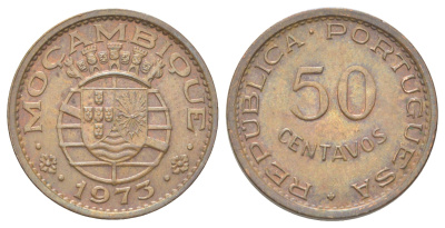 Мозамбик 50 сентаво 1973 KM 89 бронза aUNC 4622-1236