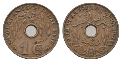 Голландская Ост-Индия (Нидерландская Индия) 1 цент 1936 Вильгельмина (1890-1948) KM 317 бронза 83-1031