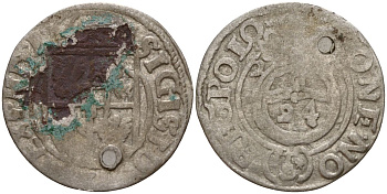 Польша 3 полкера (3 полторака - 1 крейцер) ND (1620-1627) Сигизмунд III Ваза (1587-1632) KM 41 серебро 4158-753