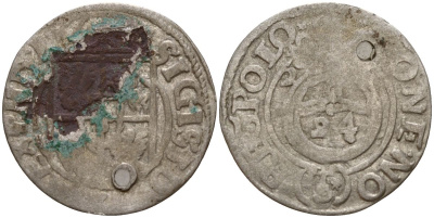 Польша 3 полкера (3 полторака - 1 крейцер) ND (1620-1627) Сигизмунд III Ваза (1587-1632) KM 41 серебро 4158-753