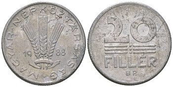 Венгрия 20 филлеров 1988 BP KM 573 алюминий 4617-1158