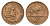 ЮАР 2 цента 1969 Ян ван Рибек (1619-1677), Suid Africa, легенда на африкаанс, антилопа гну KM 66.2 бронза 4122-451
