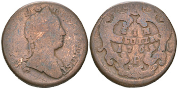 Австрия 1 крейцер ND (1760-1765) O, Мария Терезия (1740-1780) KM?1993 медь 110-915