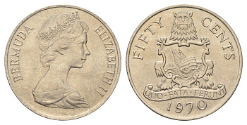 Бермудские острова (Бермуды) 50 центов 1970 KM 19 медно-никель UNC 4667-613