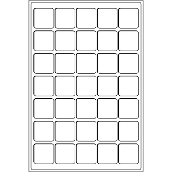 Вкладыш велюровый формата L на 35 ячеек для монет диаметром до 39 мм. Leuchtturm. 331597