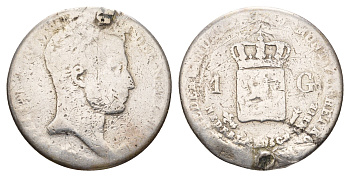 Голландская Ост-Индия 1 гульден 1839-1840 KM 300a серебро 413-1535