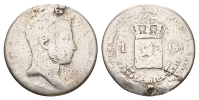 Голландская Ост-Индия 1 гульден 1839-1840 KM 300a серебро 413-1535
