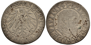 Бранденбург-Пруссия 1 грош 1545 Альберт V серебро 00-00