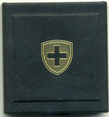 Швейцария 5 франков 1985 Европейский год музыки,оригинальная коробка KM 64 медно-никель  PROOF  2-4-2-40