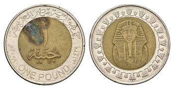 Египет 1 фунт 2008 сфинкс KM 940a биметалл 4673-831