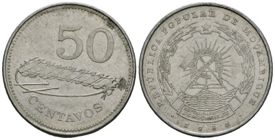 Мозамбик 50 сентаво 1980 KM 98 алюминий 4167-813