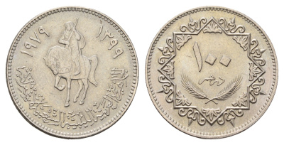 Ливия 100 дирхамов 1979 год-тип KM 23 медно-никель aUNC 4678-444