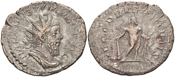 Римская Империя (императоры в Галлии) антониниан 260 - 269 Постум. IMP C POSTVMVS P F AVG / HERC DEVSONIENSI, Геркулес с палицей, луком и львиной шкурой, Колония Агриппины, Good Very fine RIC 64 биллон 1073-12-14