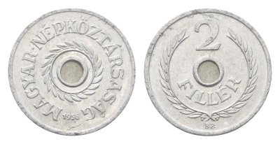 Венгрия 2 филлера 1956 BP KM 546 алюминий 4665-633