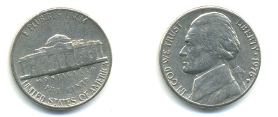 США 5 центов 1978 D, Джефферсон KM А192 медно-никель179-721