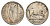 Ирландия 1 шиллинг 1939 бык KM 14 серебро 4671-546
