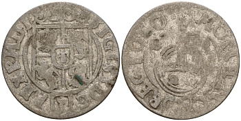 Польша 3 полкера (3 полторака - 1 крейцер) ND (1620-1627) Сигизмунд III Ваза (1587-1632) KM 41 серебро 4158-1215