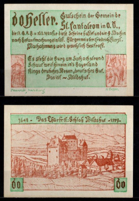 Австрия (Община Санкт-Панталеон) 60 геллеров 1920 P# JPR0921-60 бумага UNC (пресс) 7555-19-2-2