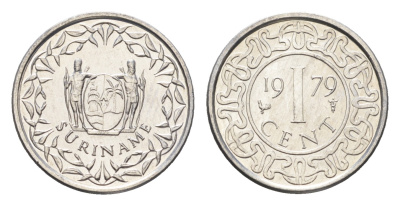 Суринам 1 цент 1976  KM 11 a алюминий  UNC  4659-537