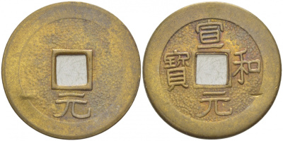 КИТАЙ 1 КЭШ ND СОВРЕМЕННАЯ КОПИЯ латунь 4539-1032