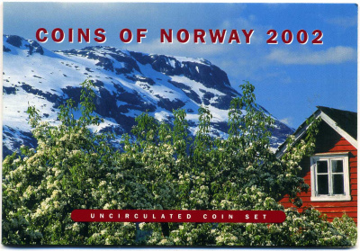 Норвегия госнабор из 4 монет плюс оригинальный жетон 2002 UNC 3-4-1-53