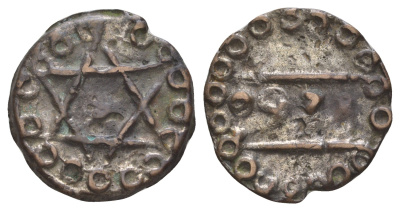 Марокко 2 фалуша 1852 AH 1268 C 126a бронза 1518-1622