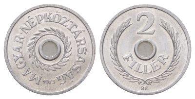 Венгрия 2 филлера 1973 BP KM 546 алюминий UNC 4627-1039