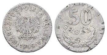 Польша 50 грошей 1949 Y 44a алюминий 4610-1017