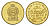 Шри-Ланка 1 рупия 2013 KM 136.3 сталь плакированная латунью UNC 4684-854