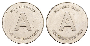 Европа жетон для развлечения A, диаметр 25,5 мм, вес 6,5 гр медно-никель 4656-551