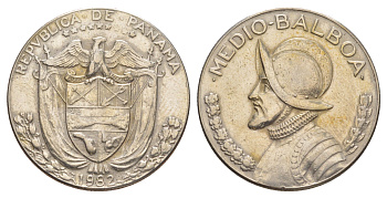 Панама 1/2 бальбоа (50 сентесимо) 1982 KM 12b медь плакированная медно-никелем 4634-1146