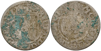 Польша 3 полкера (3 полторака - 1 крейцер) ND (1620-1627) Сигизмунд III Ваза (1587-1632) KM 41 серебро 4158-752