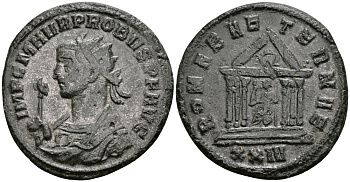 Римская Империя аврелианиан 276 - 282 Проб ROMAE AETERNAE Сисция Good Very fine RIC 737 бронза 1073-3-9-1