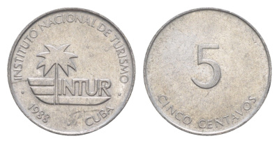 Куба 5 сентаво 1988 INTUR KM 413 алюминий 4644-667
