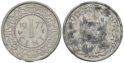 Суринам 1 цент 1977 KM 11a алюминий 4173-1045