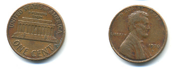 США 1 ЦЕНТ 1970 D, ЛИНКОЛЬН KM 201 медь цинк 179-317