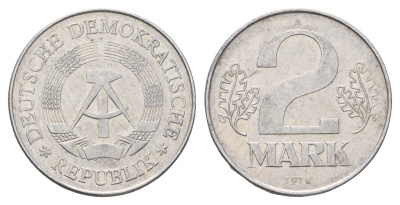 ГДР 2 марки 1978 KM 48 алюминий 3459-812