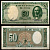 Чили 50 песо ND (1958-1959) Pick 121 a бумага 8605-25-3-1