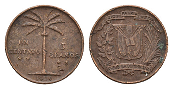 Доминиканская Республика (Доминикана) 1 сентаво 1949 KM 17 бронза 4674-957